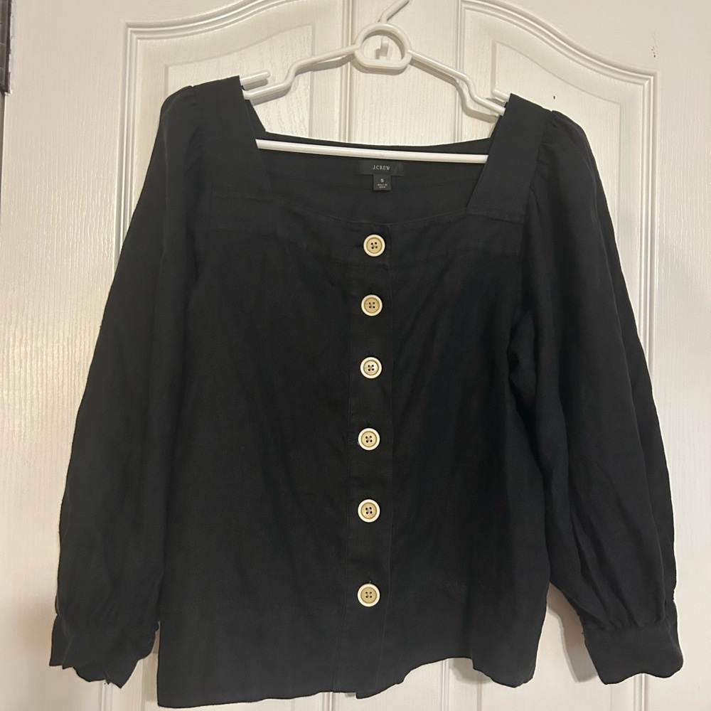 Jcrew linen blouse